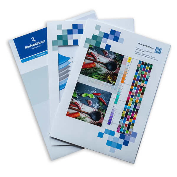 Mustermappen 18 µm MDO-PE Folie